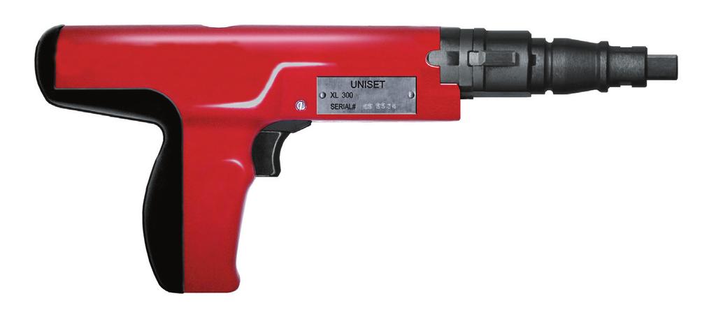 DIRECT FASTENING SYSTEMS XL-300 TOOL FEATURES Cast aluminum body Can use 8 mm or.300 headed fasteners and 1/4-20 studs.
