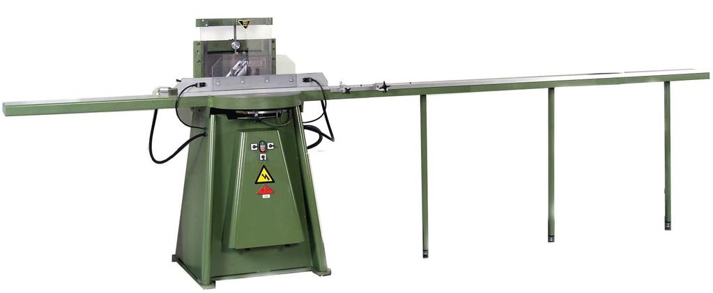 This makes the machine absolutely safe as it is impossible to operate the machine and touch the knives at the same time. Max. cutting width: 150 mm (6 ), max.