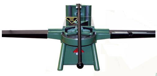 Model BA, bench model, hand operated Model BAP, bench model, pneumatic adjustable knife block two positions with rebate supports and measuring scale for cutting photo frames The same machine as MORSØ
