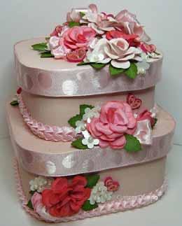 con t from pg5 Page 6 Rose Cake Box I have been wanting to make a tiered box cake for a while and when I saw the pretty pinks for