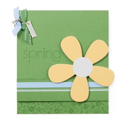 SPRING CARD ABC Alphabet Lower stamp set Everyday Flexible Phrases stamp set Posy background stamp Bashful Blue card stock So Saffron card stock Very Vanilla card stock On Board Blossoms & Basics