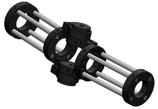 A four rod system adds additional stability for long systems, while two rods simplify assembly and allow easy access to the optical components within the cage.