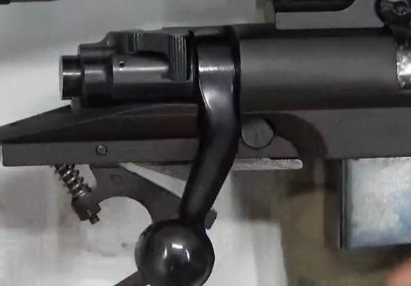 hit the bolt release when inserting the bolt.