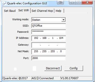 2 Station mode QK-A023 can also be connected in station mode by changing these