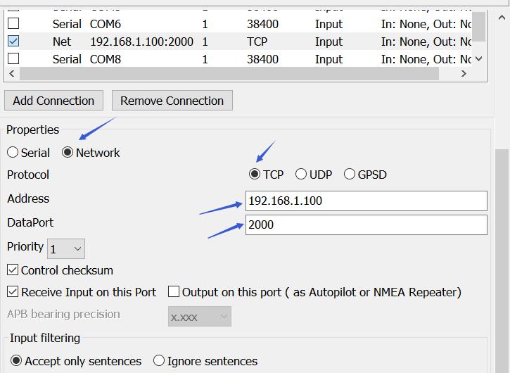 Figure 12WiFi setting on OpenCPN 8 ANTENNA AIS communication systems use frequencies in the maritime VHF band, which is considered to be line of sight radio.