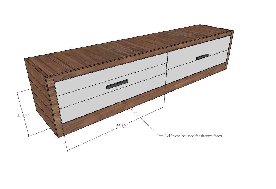 [33] Attach drawer faces to front of drawer boxes