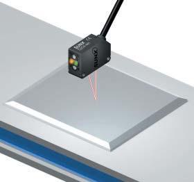 Unaffected by gloss, color or uneven surfaces when sensing objects present on a conveyor belt.