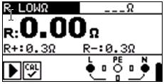 voltage at L terminal R-: LowΩ 
