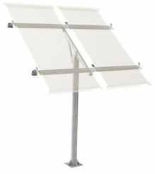 C100x2600mm x 3 pcs - Adjustable bar x 1pc - Accessories and fastens Solar Panels Size: Tilt Angle: Foundtaion: Array 1# Array 2# Array 3# Array 1# 1580*808* 10~60 Deg Pole Height: