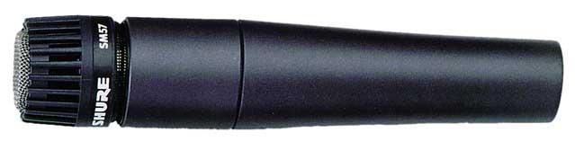 Shure instrumental there are two Shure SM57 microphones which are well suited