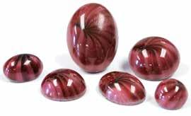 # 1755 Shown in Star Sapphire Glass Hand-Worked Cabochons (Czech) STAR CABOCHONS # 3029 Many sizes also available in the 2 colors show below.