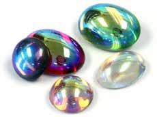 Medium Dome Specialty Coated Glass Cabochons (Foiled) Specialty coatings punch up the WOW factor of our glass cabochons.