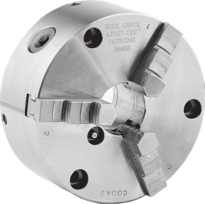 ATSC Forged Steel Body Scroll Chuck Hardened Solid Jaws FEATURES & BENEFITS: 4 micro-fine adjustment screws allow.
