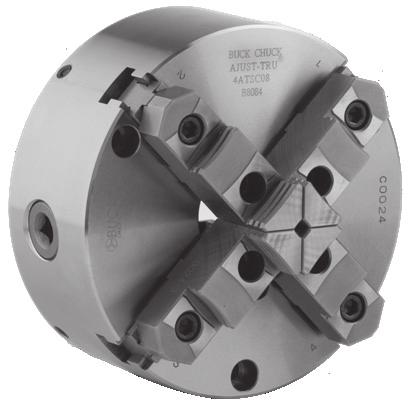 ATSC Forged Steel Body Scroll Chuck Hardened Reversible Top Jaws FEATURES & BENEFITS: 4 micro-fine adjustment screws allow.