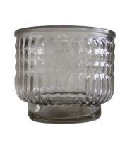 Glass Lipped Grey Bottle 21x6cm Code: GLA905 Glass