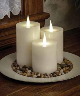 Real Wax LED Candles Patent pending LED flame design recreates the movement of a real flame