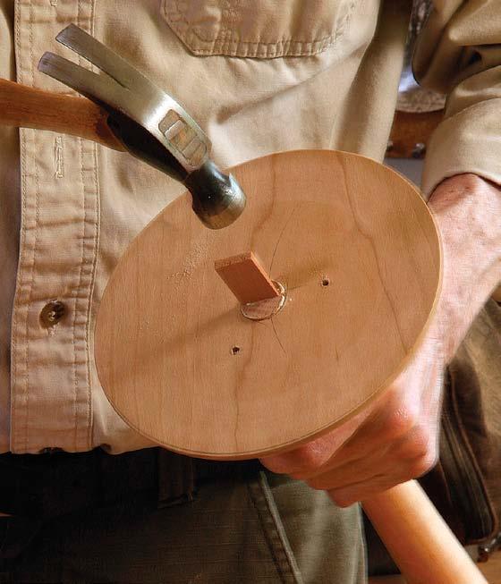 Then create the edge profile with a balloon sander. Alternatively, it could be done with a rasp, file, spokeshave, or router.