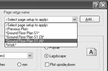 Left-Click on the new Layout Tab, "Ground Floor Plan S1 (5)", to make it current. 4. Right-Click on the new Ground Floor Plan S1 (5) Layout Tab and choose Page Setup from the Shortcut Menu. 5.