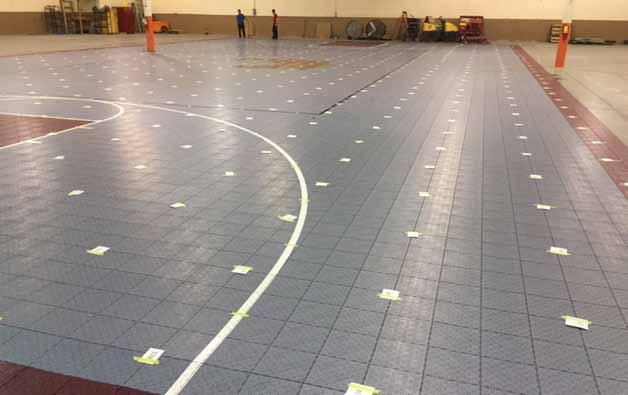 THE VERSACOURT DIY DIFFERENCE Your custom court was fully assembled in our warehouse and all requested lines and logos were pre-painted by our team of professionals in a controlled environment to