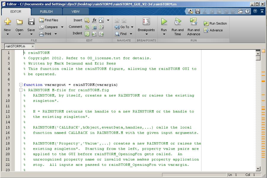 will appear Alternative you can set the MATLAB