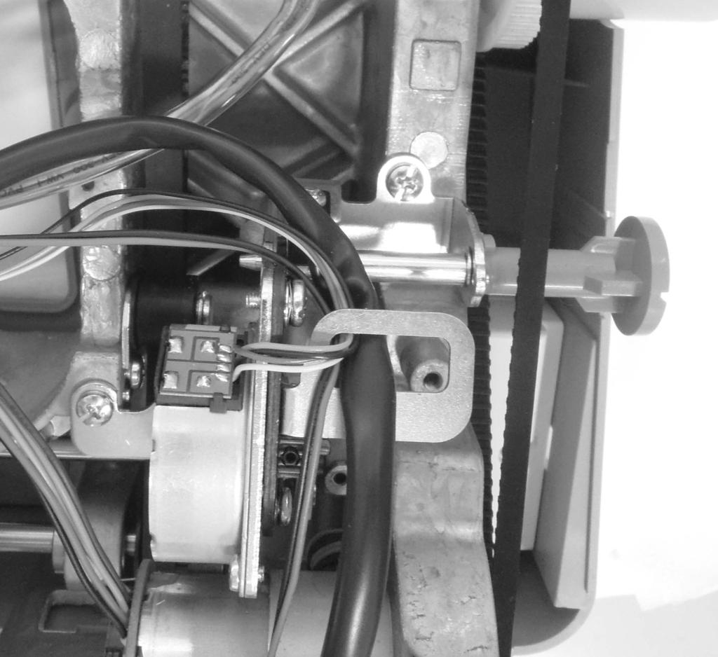 REPLACING STEPPING MOTOR (FEED) TO REMOVE: 1. Remove the front cover (see pages 7). 2.