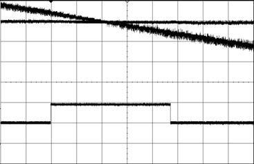 Fig. 16. voltage waveform for step load response. Fig. 1. Input voltage characteristics of efficiency t. (a) Boost to step down. (a) V in =9V (b) Step down to boost. Fig. 17.