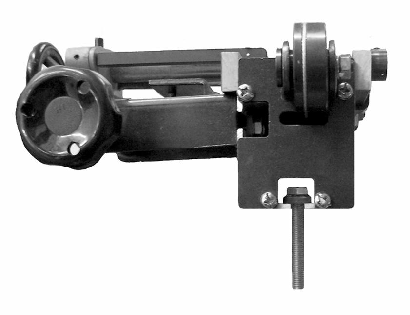 If the carriage still does not run freely, adjust the tracking tension screws by loosening the nuts and adjusting the set screws (Figure 6). Align the duplicator with the lathe 1.