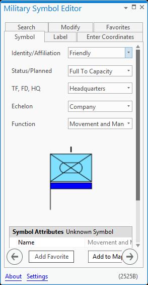 Military Symbol Editor Easily create military symbols by searching symbol attributes Support