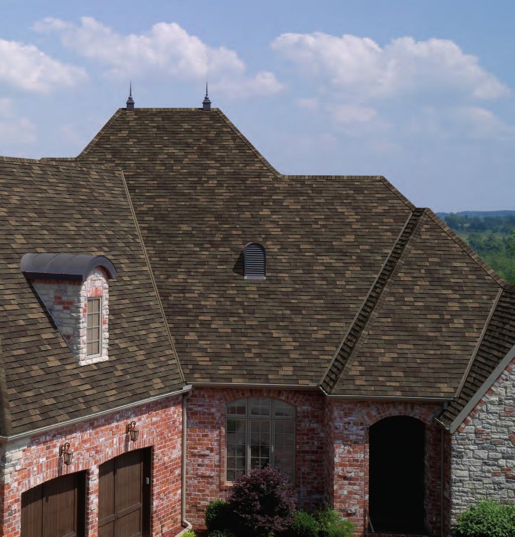 with other laminated shingles Moisture-resistant weathering-grade asphalt coating provides excellent roofing