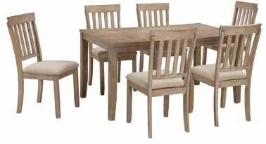 849 95 5 Piece Includes 42" x 60" table with 12" leaf and 4 side chairs.