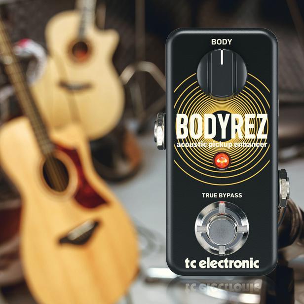 Designed to restore the natural acoustic resonance of your instrument when using under-saddle pickups, BODYREZ gives you a more pristine sound simply with the turn of a single knob.