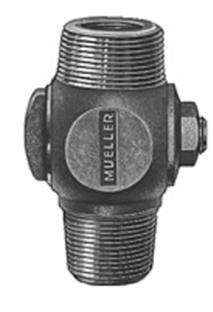 13 OUTLET SIDE CAN HAVE A VARIETY OF END CONNECTIONS: MUELLER 110 COMPRESSION