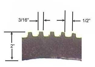 Teeth dimensions Arm ---- 12.5" between centerlines. Johnson bar lever ---- 14.25 between centerlines.