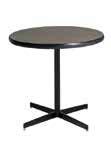 36" Round 45"H MADISON HYDRAULIC BASE CAFÉ TABLE gray acajou 820241 MADISON HYDRAULIC BASE BAR TABLE gray acajou 820240 MADISON CAFÉ TABLE gray acajou 820265 MADISON BAR TABLE gray