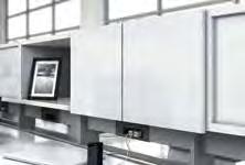 Overhead Cabinets are offered with or