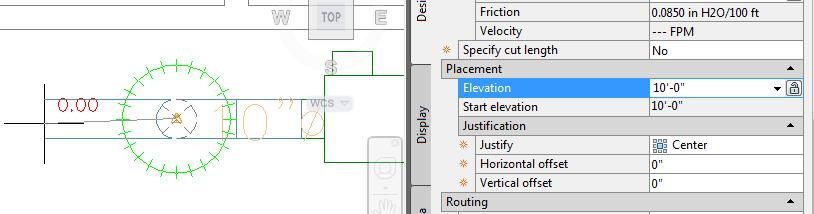 3. Make sure the automatic riser option is checked. Select OK to close the dialog. 4. Draw a short section of duct based on the elevation of the VAV box, the duct should be at 12 3.