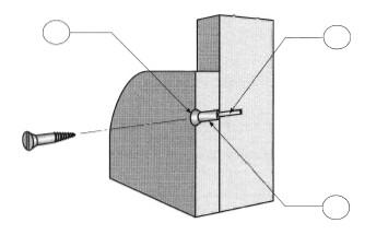 Exercise C5 (b) A sketch of the part assembled cot is shown below. Knock down fittings were used to join the horizontal cross rail to the vertical supports.