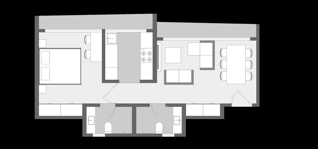 Kitchen 7'7" 7'7" Bedroom 10' 11'4" Living Room 15'9" 10' Cupboard 6'11" 2' Cupboard 6'3" 2' Toilet 7'3" 4'3" Toilet 7'3" 4'3" Entrance 1BHK Premium Carpet Area: 448-474 sq.ft.