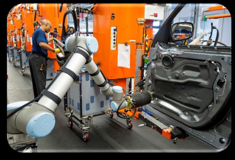 lidar, sound, haptic information) Safe human robot cooperation in shared workspaces