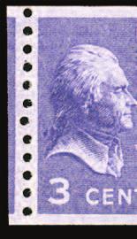 Shown at right is a stamp reperforated at the top with filed perf tips.