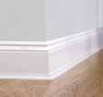 skirting board covers are easily placed over existing skirting boards. The job is quick and there's no risk of damaging the wall!