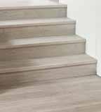 This applies to many different kinds of staircases: straight or spiral staircase, with our without stair nose... Needless to say you can also finish a small set of steps in a room.