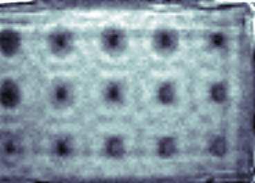 4 Position (mm) 4 6 5 5 Position (mm) Figure 6: 84 khz scan of carbon fiber epoxy with 3.-6.4 mm Teflon inserts 5 Zero group vel. min.