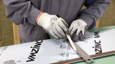 Installation STEP 3: Cutting and trim Cutting Elements At the ends of the facade, for window surrounds or vertical junction, the