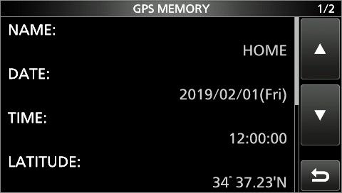 8. GPS OPERATION (ADVANCED) GPS Memory Adding a GPS Memory 9. Writing the GPS Memory 1. Touch <<Add Write>>. Entering the GPS Memory group name You can enter a name for each GPS Memory group. 1. Open the GPS MEMORY screen.