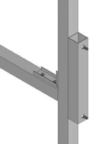 DOOR FRAME DIAGRAM: SPECIAL NOTES Doors are not included with the end frame kit. Additional purchase is required.