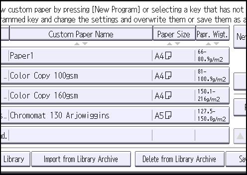 3. Custom Paper Settings for Administrators 8.