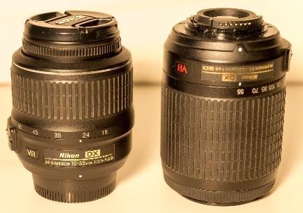 6G + Lens Cap + Rear lens cap AF-S Nikkor 55-200mm f4-5.