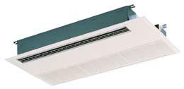 Indoor units 1-WAY CASSETTE 2 power levels (4.50 and 7.10 kw) Can be mounted on the ceiling with a suspended unit or built into the false ceiling Very compact design: only 19.