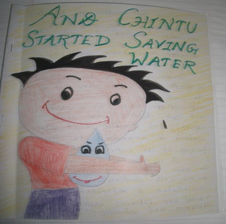Why Chintu started saving water Image 1.1 Cover page of the comic book This story is of a boy named Chintu.